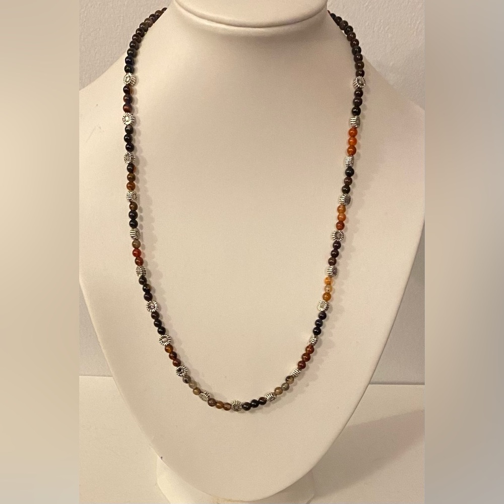 NEW Genuine Agate gemstone necklace